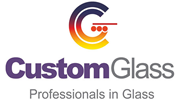 Custom Glass logo
